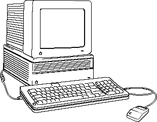 1 bit computer clipart